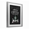 Stupell Industries Little Coffee & Whole Lot Of Jesus Framed Print Under Glass, design by Lettered and Lined